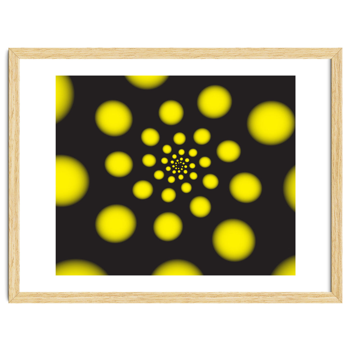 Yellow Spiral Dots