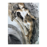 Antique sculpture of a naked girl from behind (Print Only) thumbnail