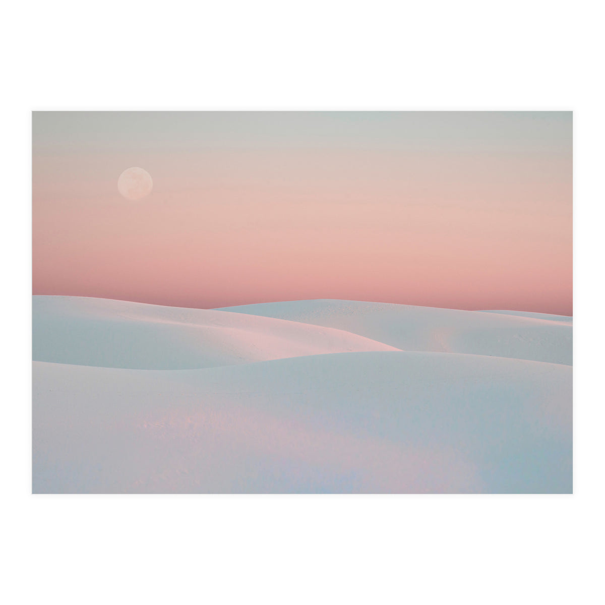 Moon And Dunes (Print Only)