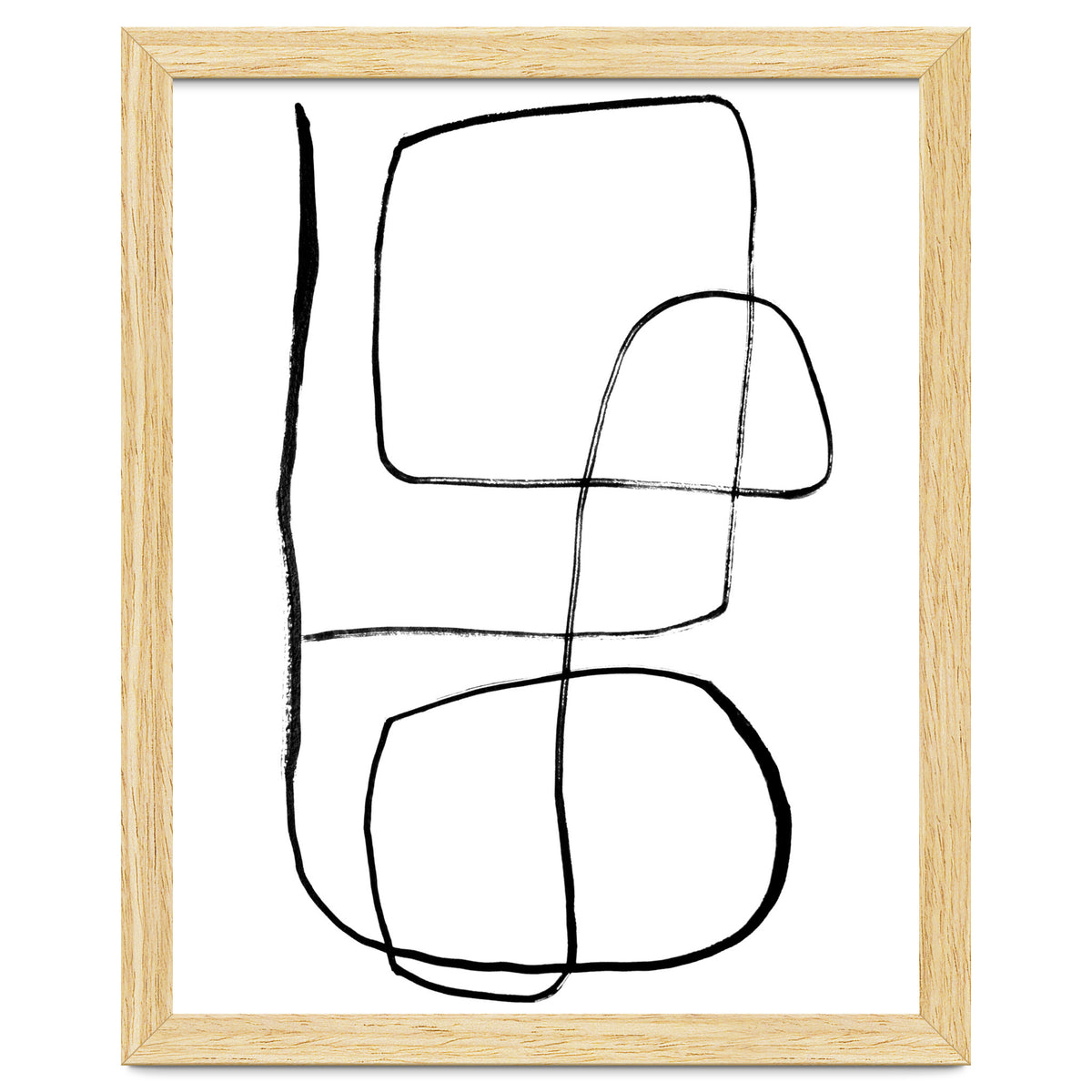 Mid-Century Line Art Print #3