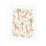 Jungle Giraffes | Pastel (Print Only) thumbnail