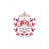 Scandinavian Folk Art Flowers (Print Only) thumbnail