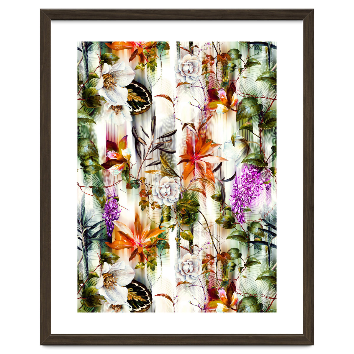 Abstract Motion Blur Floral