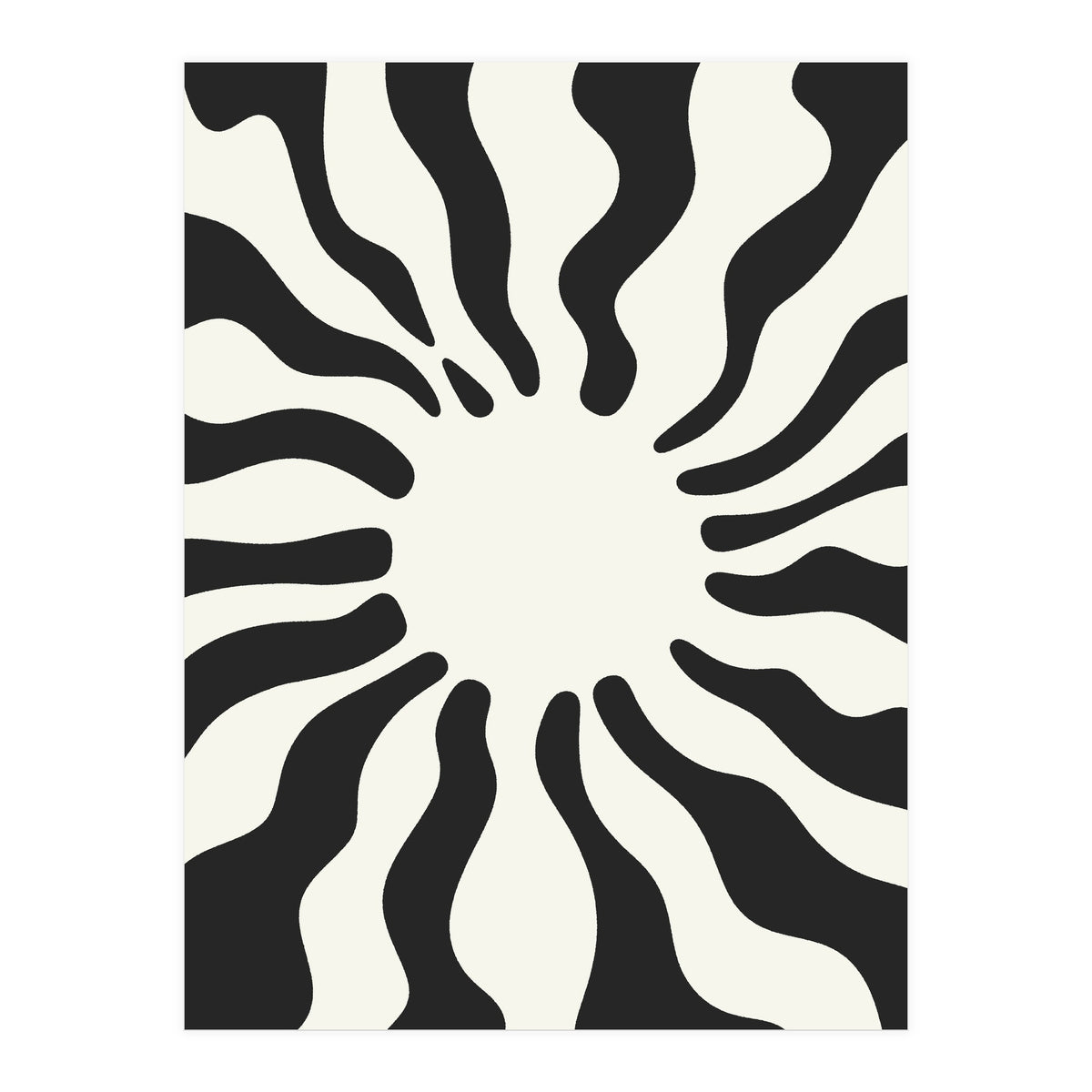 Wavy Retro Sun (Print Only)