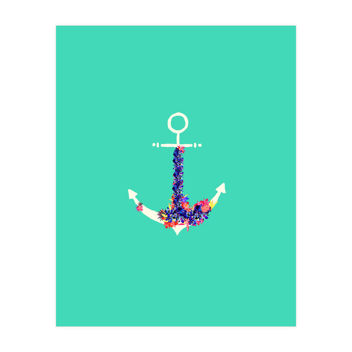 Floral Anchor (Print Only)