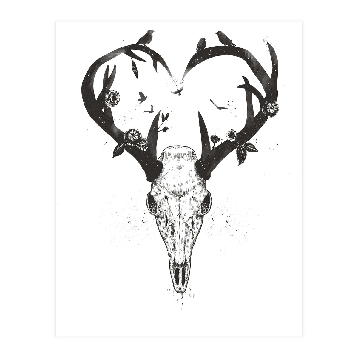 Neverending Love Bw (Print Only)