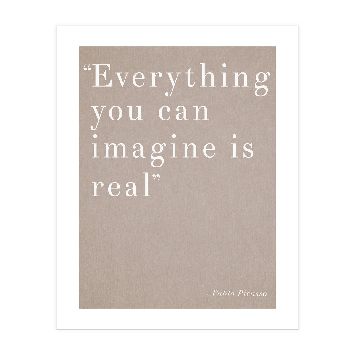 Everything You Can Imagine By Picasso (Print Only)
