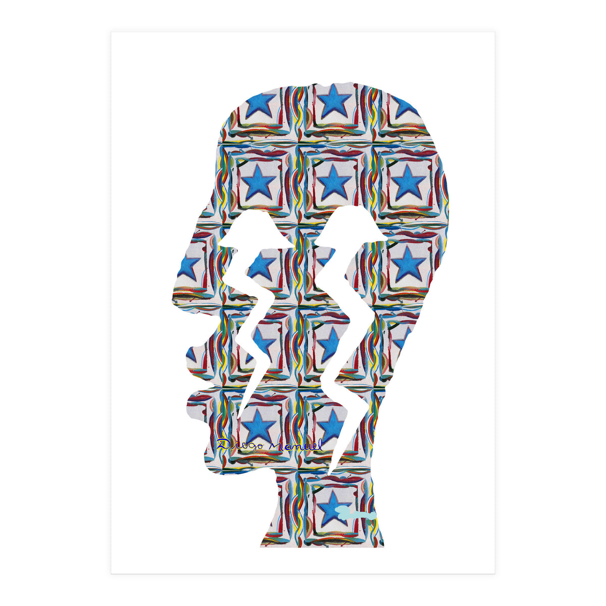 Perfil Con Rayos 12  (Print Only)