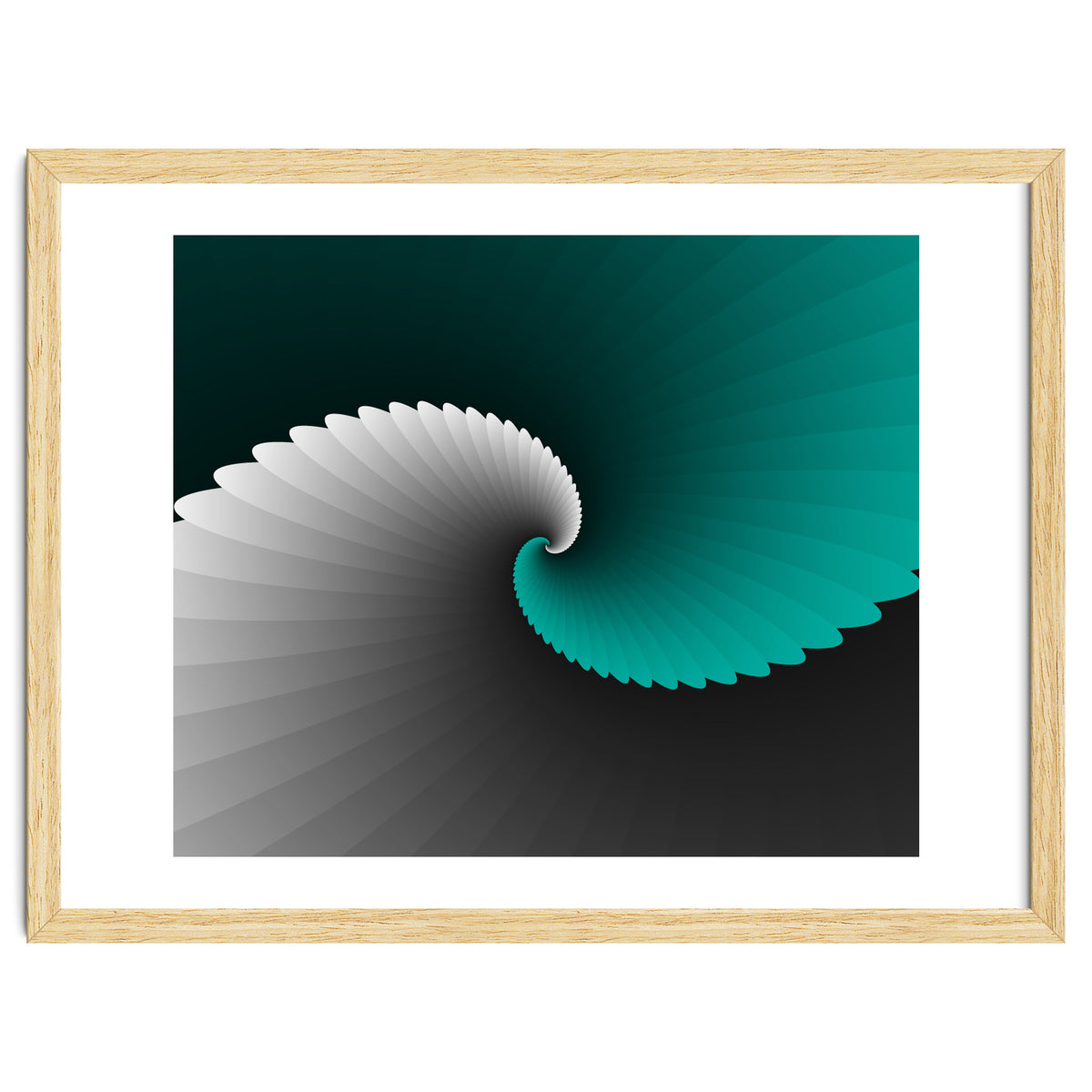 Turquoise Spiral Wings