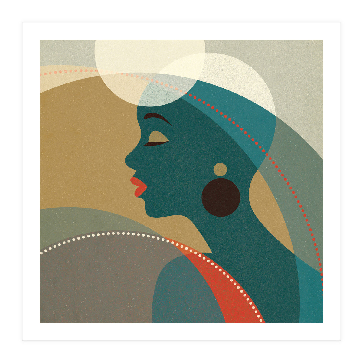 Venn Deco (Emerald) (Print Only)