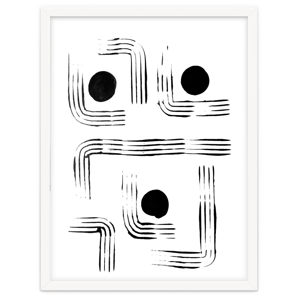 Mid-century Modern Monochrome Print #2