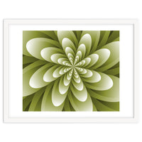 Abstract Optical Illusion Flower