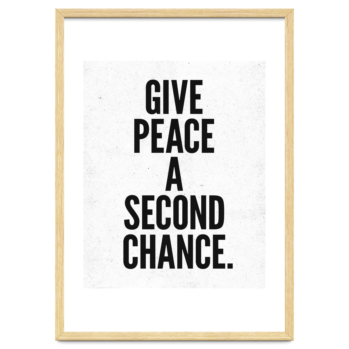 Give Peace A Second Chance