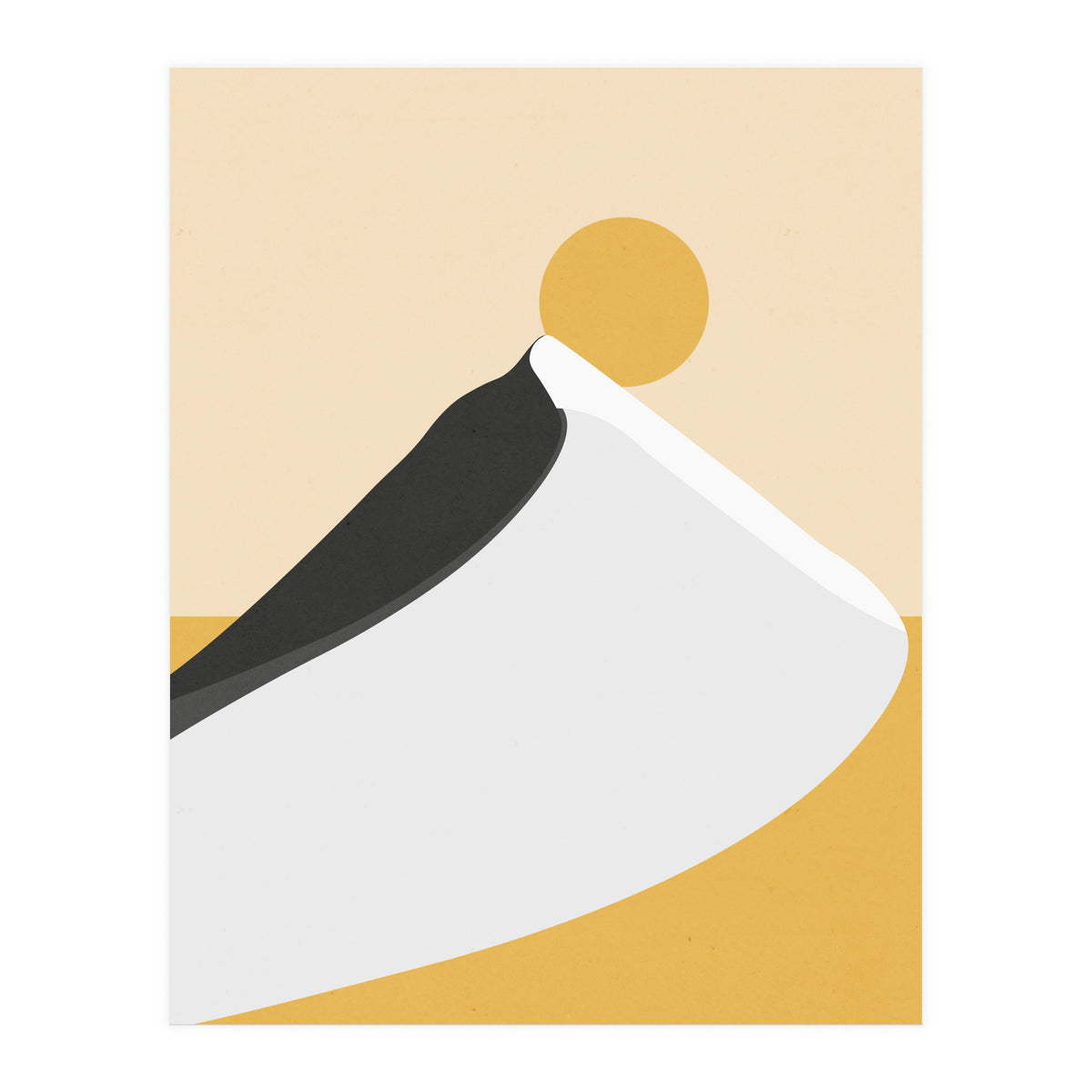 Abstract Dune - Golden Desert (Print Only)