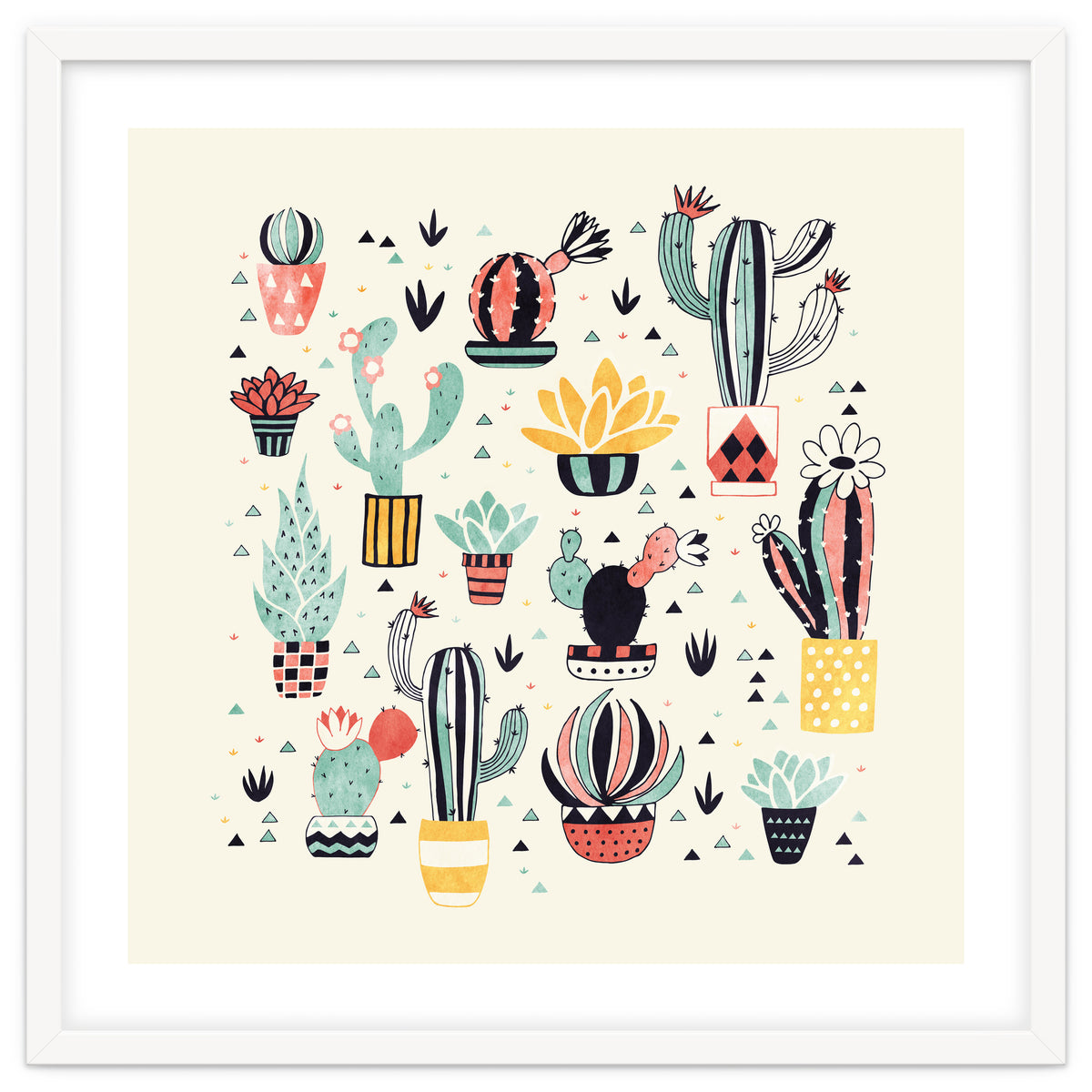 Cactus In A Flower Pot