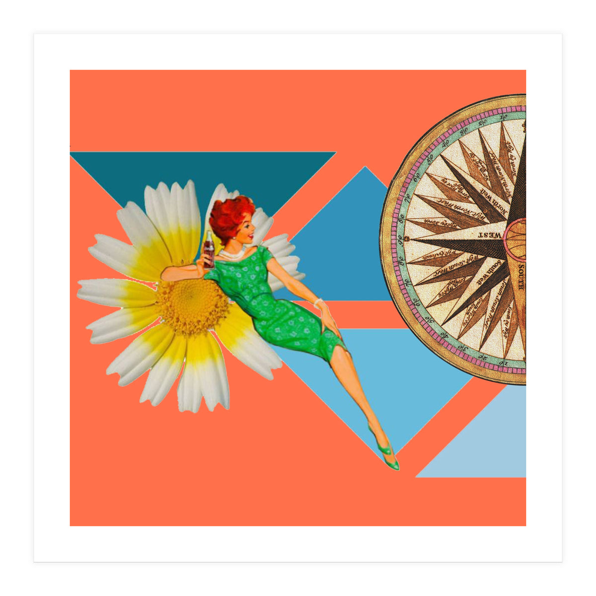 Daisy Orange (Print Only)