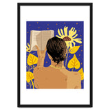 You're never alone when lost in the magic of a book, Bohemian Reader Botanical, Nude Plant Lady thumbnail