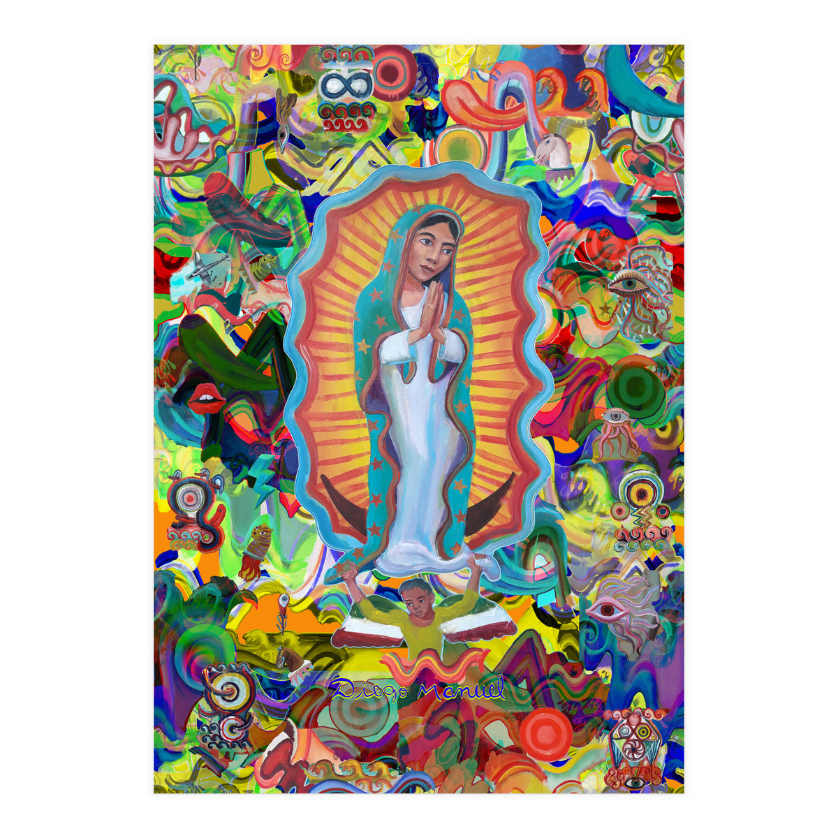 Virgen Y Graffiti 21 (Print Only)