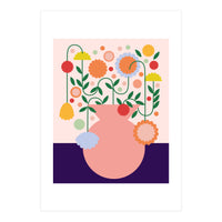 Happy flower jar (Print Only)