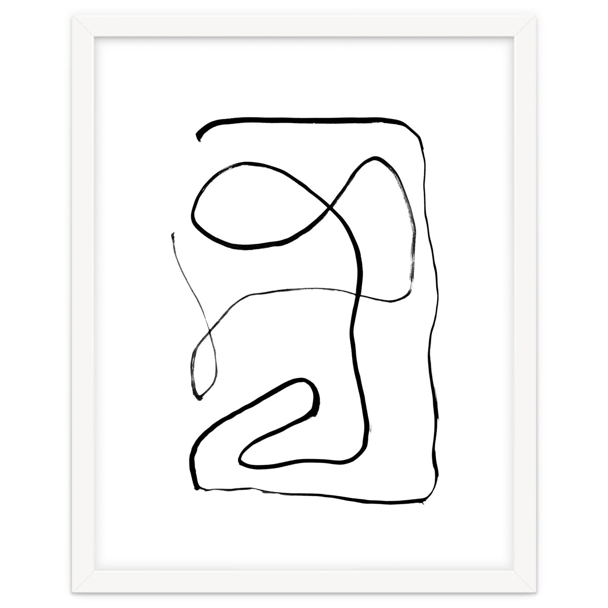 Mid-Century Line Art Print #2