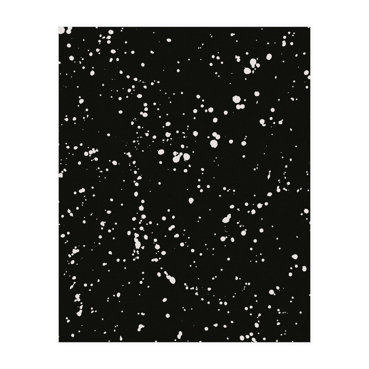 Paint Splatter on Black Background (Print Only)