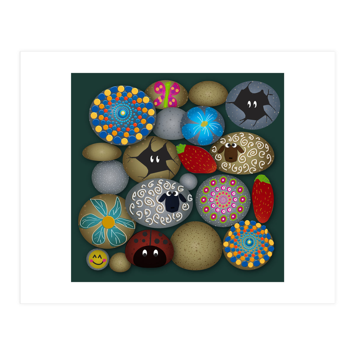 Painted Rocks (Print Only)