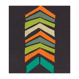 Retro Chevron Print Orange Teal Variation (Print Only) thumbnail