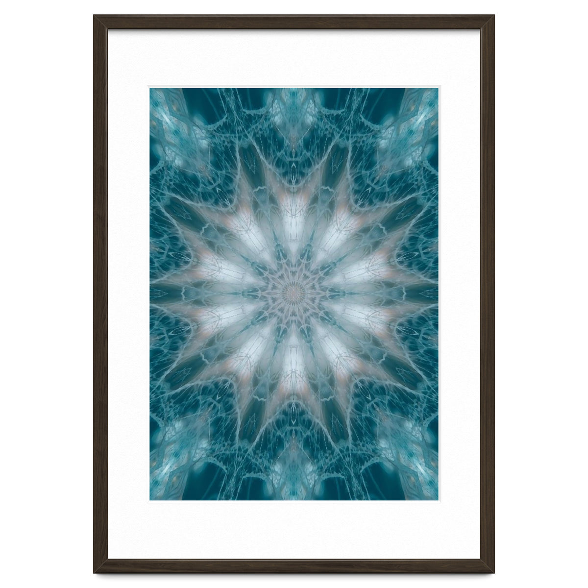 Mandala - Green, White, Rose