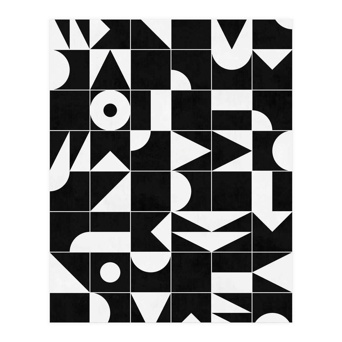 My Favorite Geometric Patterns No.18 - Black (Print Only)
