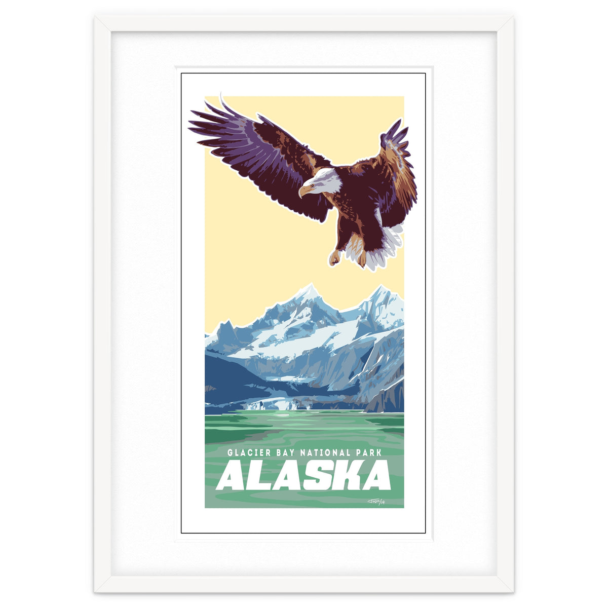 Alaskan Eagle Poster