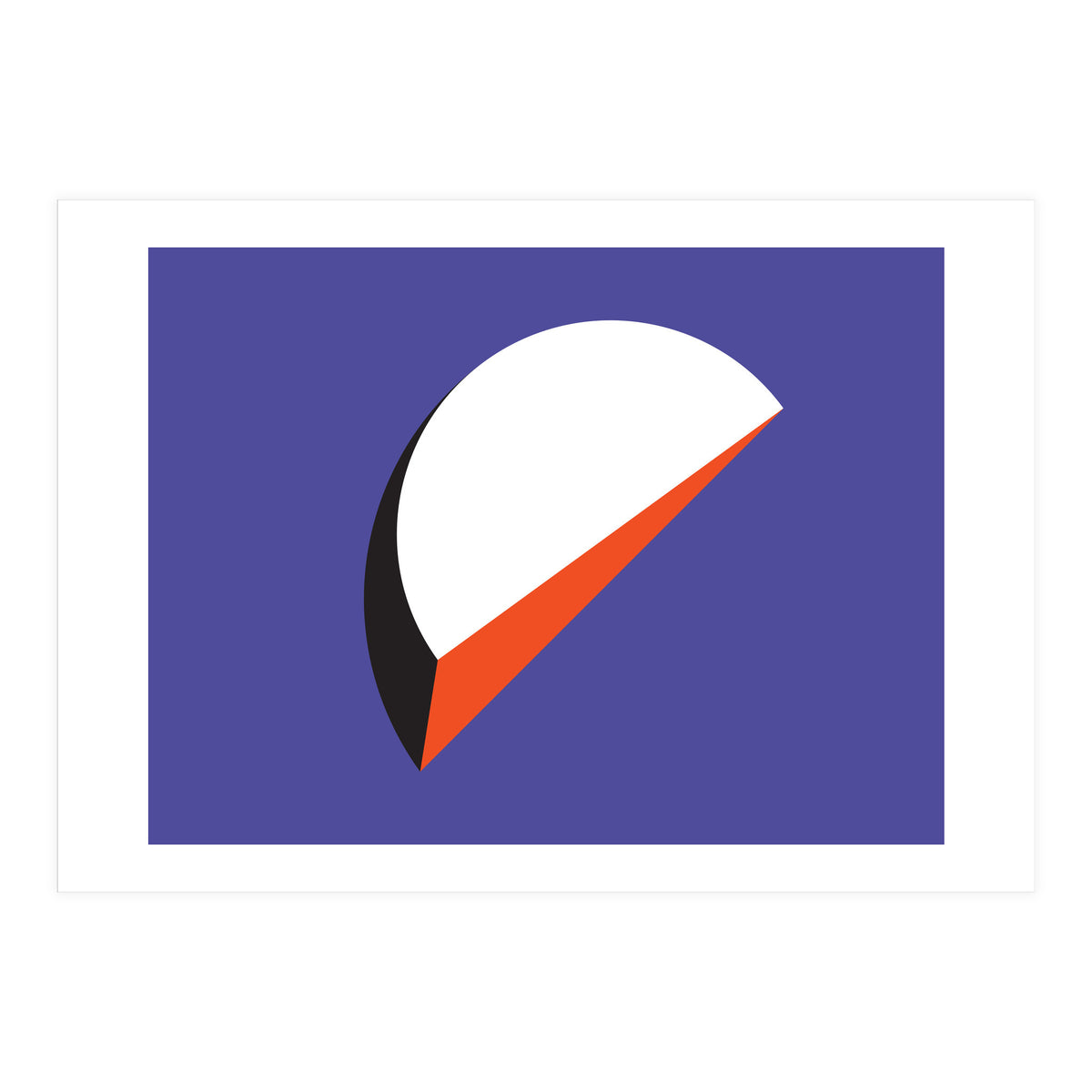 Geometric Shapes No. 37 - orange & purple (Print Only)