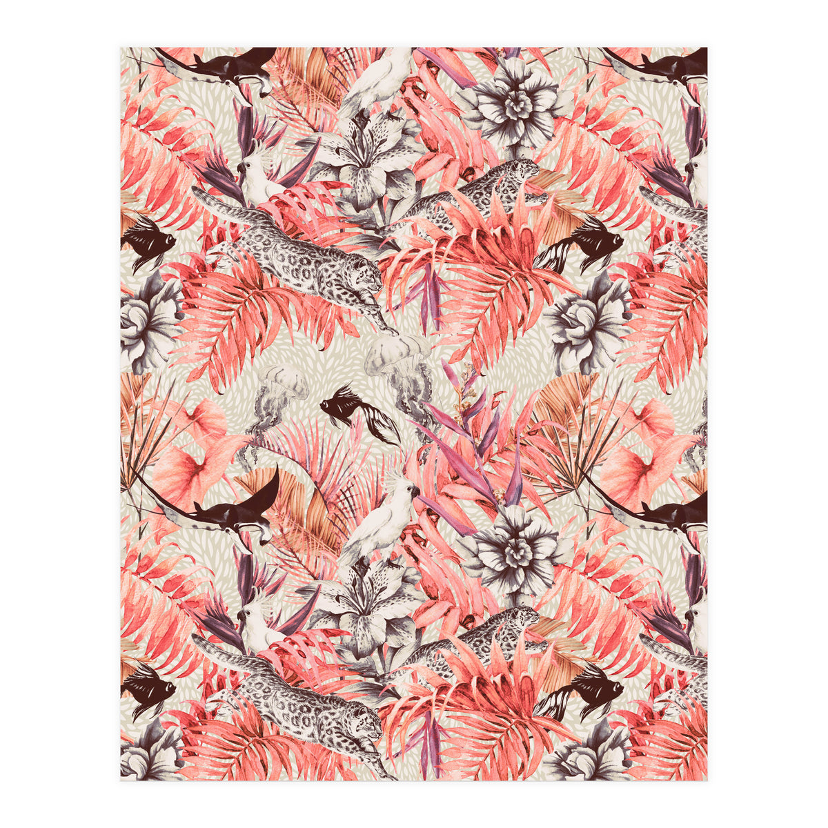 Tropical paradise pink  (Print Only)