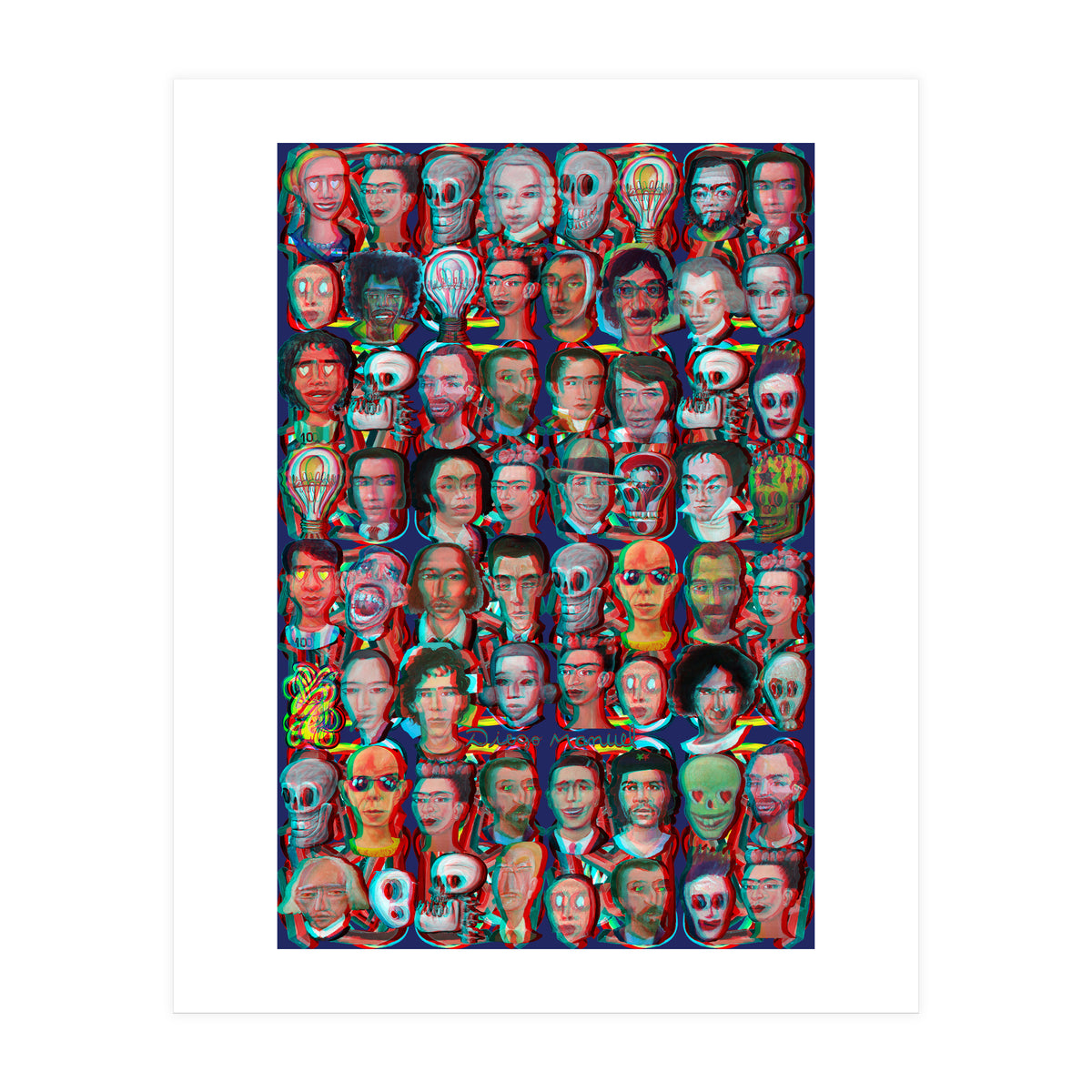 Formas 14 34 3d And Retratos 2 (Print Only)