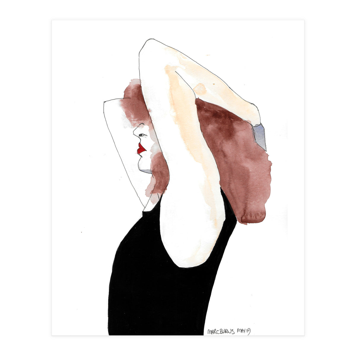 Untitled #6 - Woman in a black vest (Print Only)