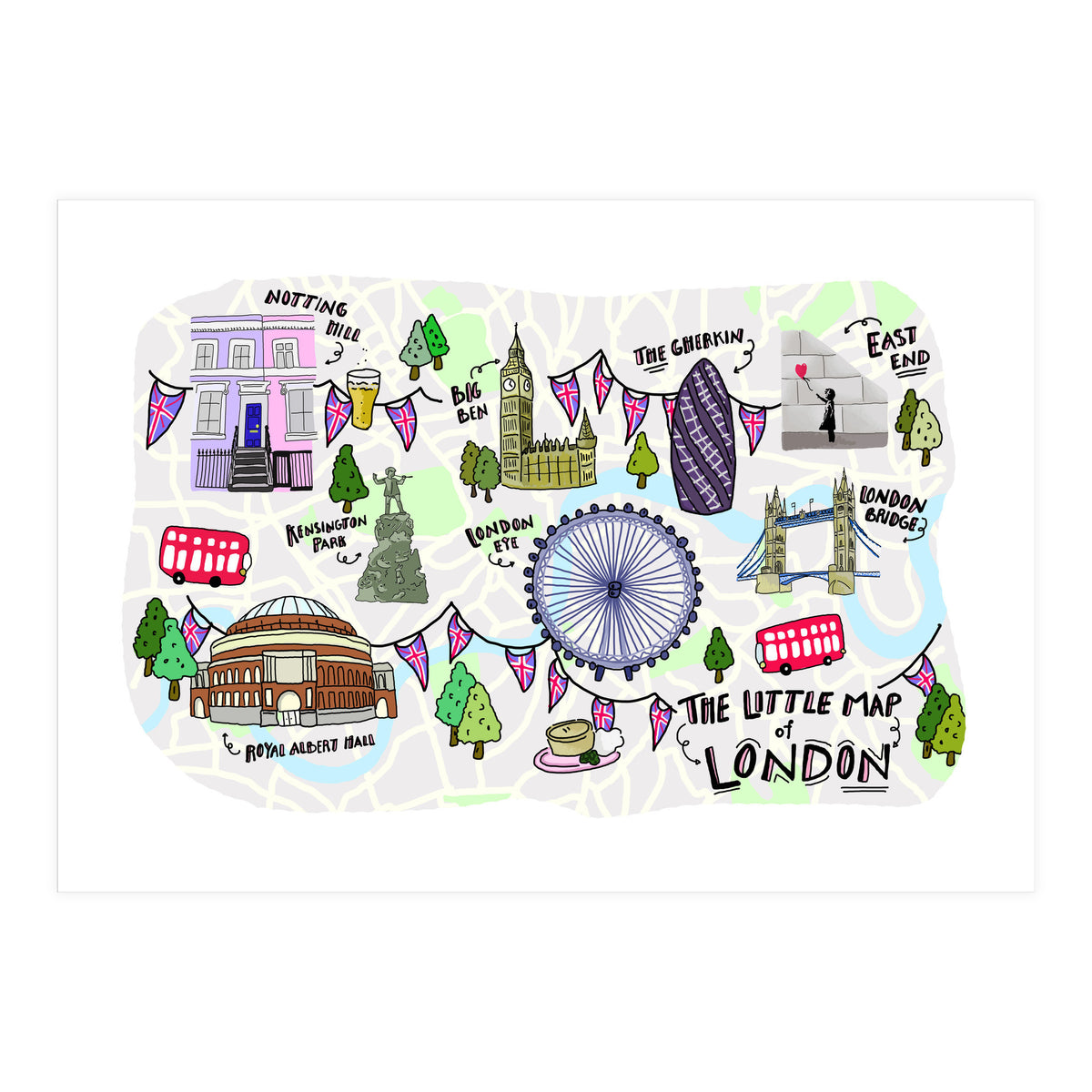 The Little Map of London (Print Only)