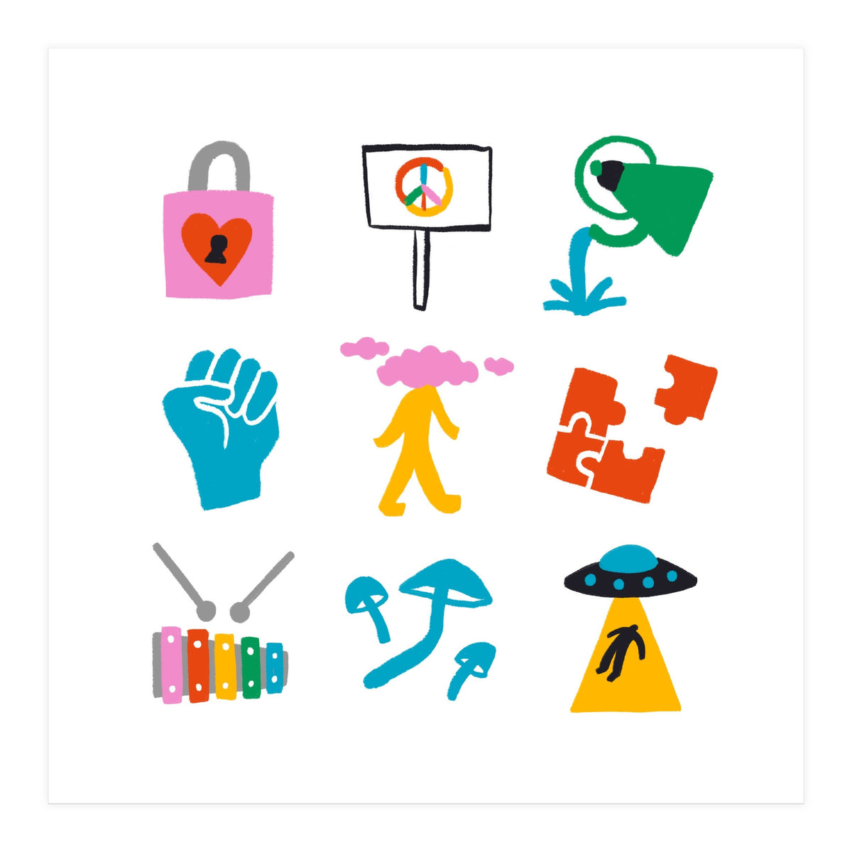 Aquarius Emoji (Print Only)