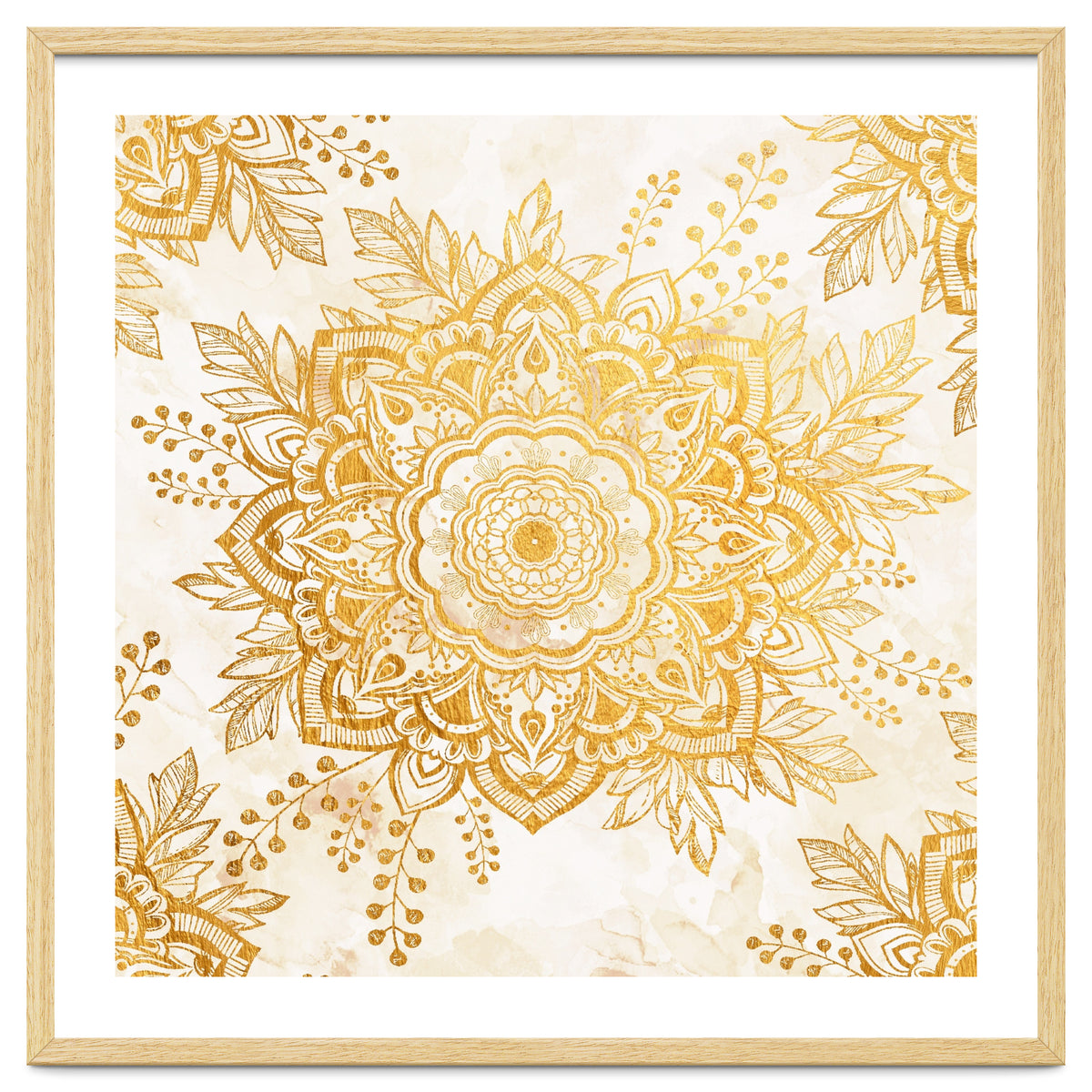 Queen Starring of Mandala-Gold Sunflower I