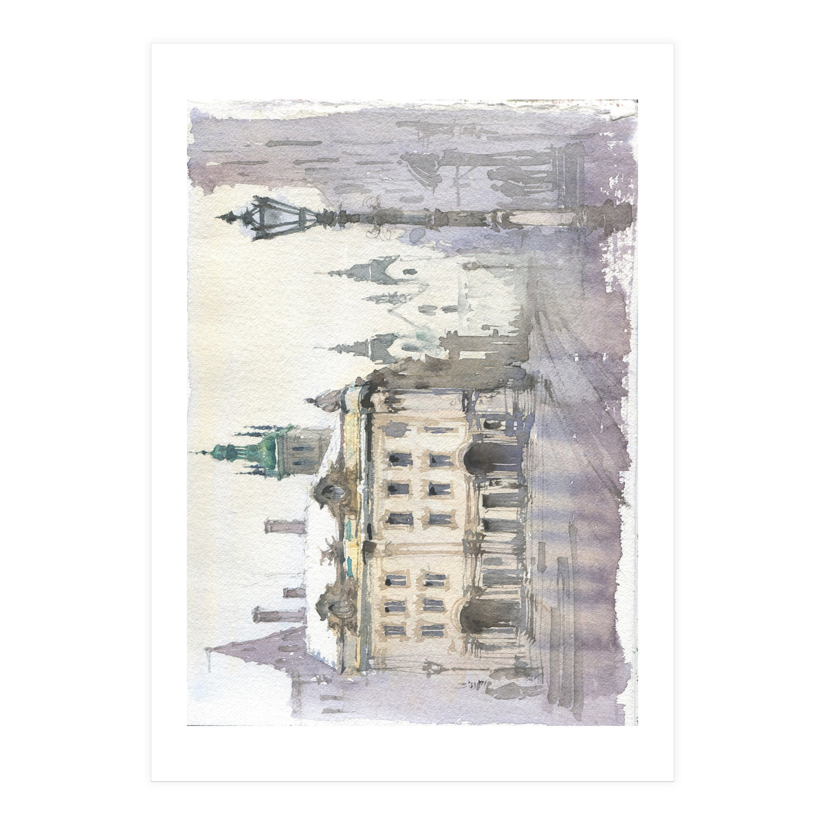 Romantic cityscape  (Print Only)