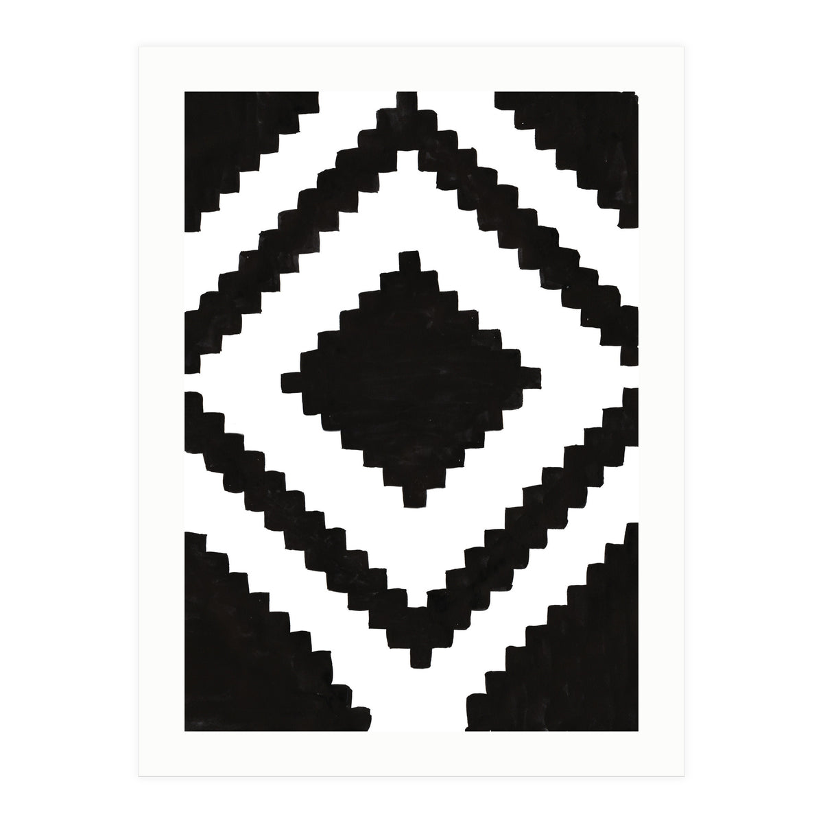 Patterns Aztec Black (Print Only)