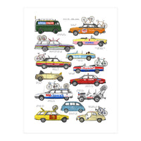 Bicycle Race Support Vehicles (Print Only)