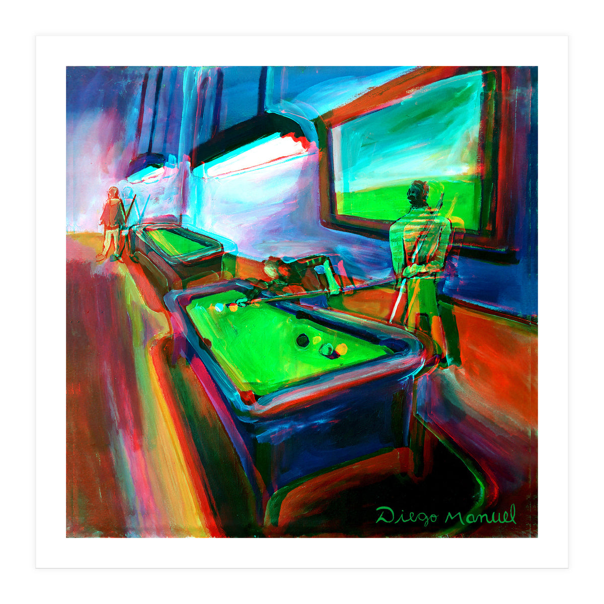 Noche De Pool B 2 (Print Only)