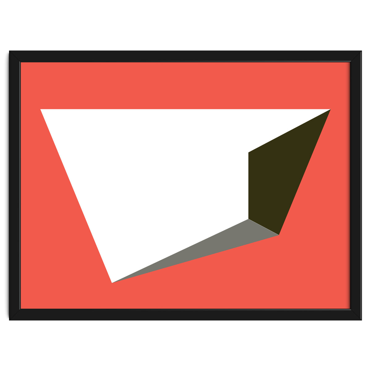 Geometric Shapes No. 81 - pink, grey, black & white