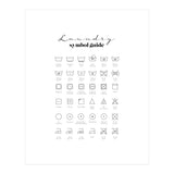 Laundry Symbol Guide Print (Print Only) thumbnail