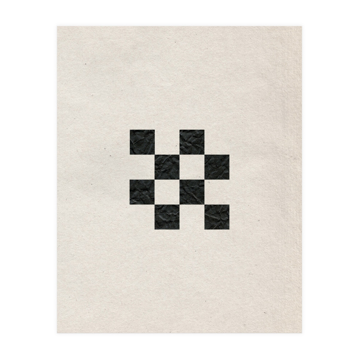 Monochrome chess board (Print Only)