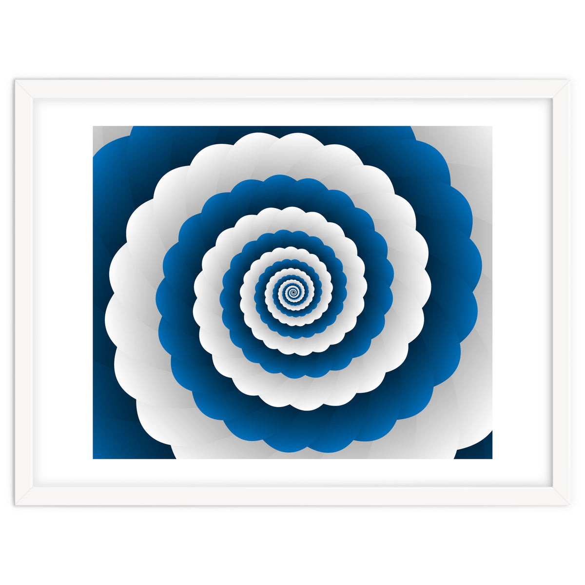 Blue Modern Floral Interior Design