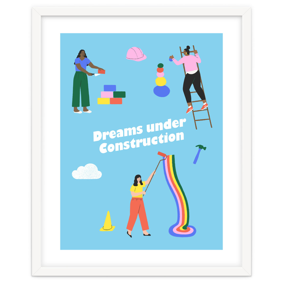 Dreams Under Construction Blue