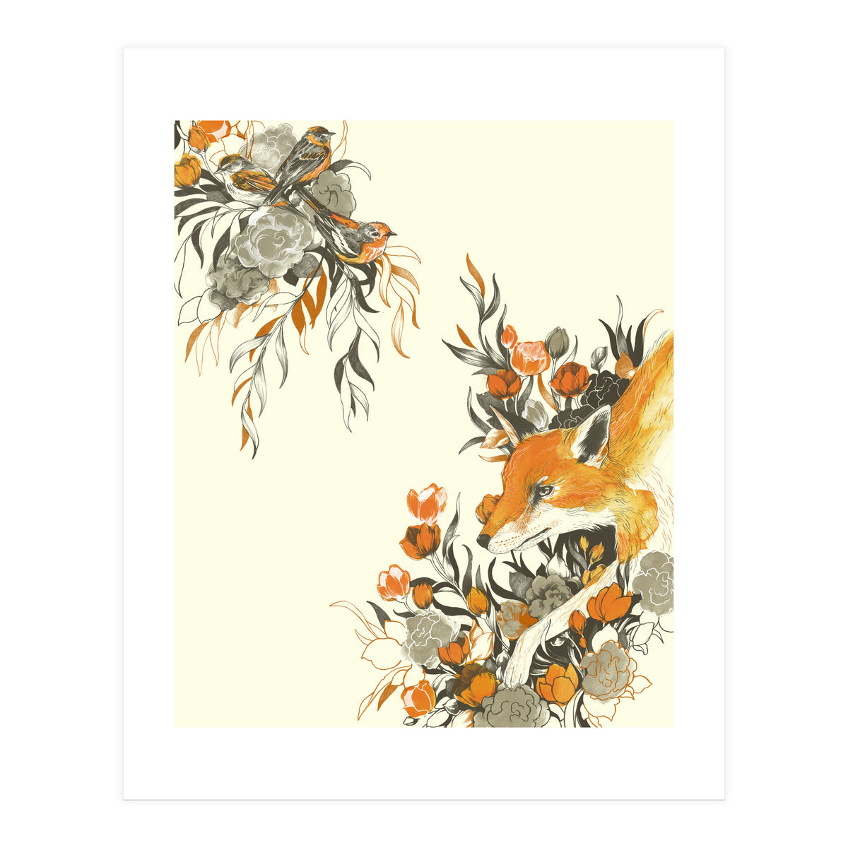 Fox In Foliage (Print Only)