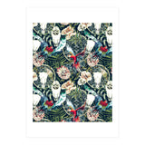 Dark pattern boho skull tropical  (Print Only) thumbnail