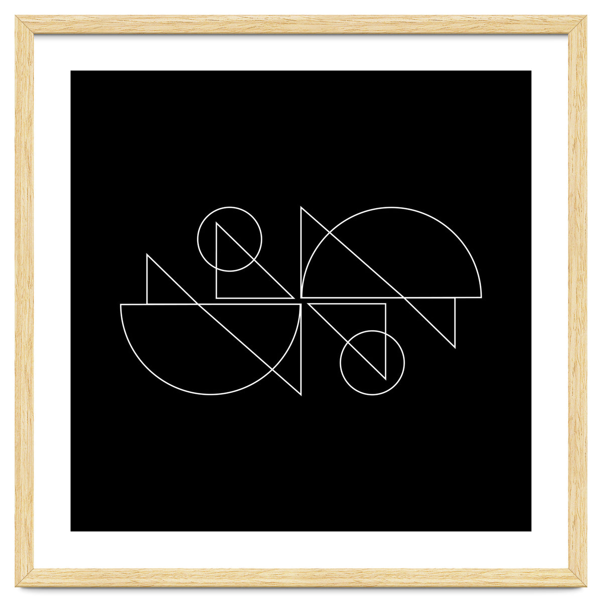 Tandem Cyclists | modern geometric