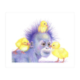 Purple Orangutan and Ducks (Print Only) thumbnail